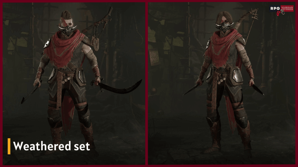 Weathered rogue armor Diablo 4