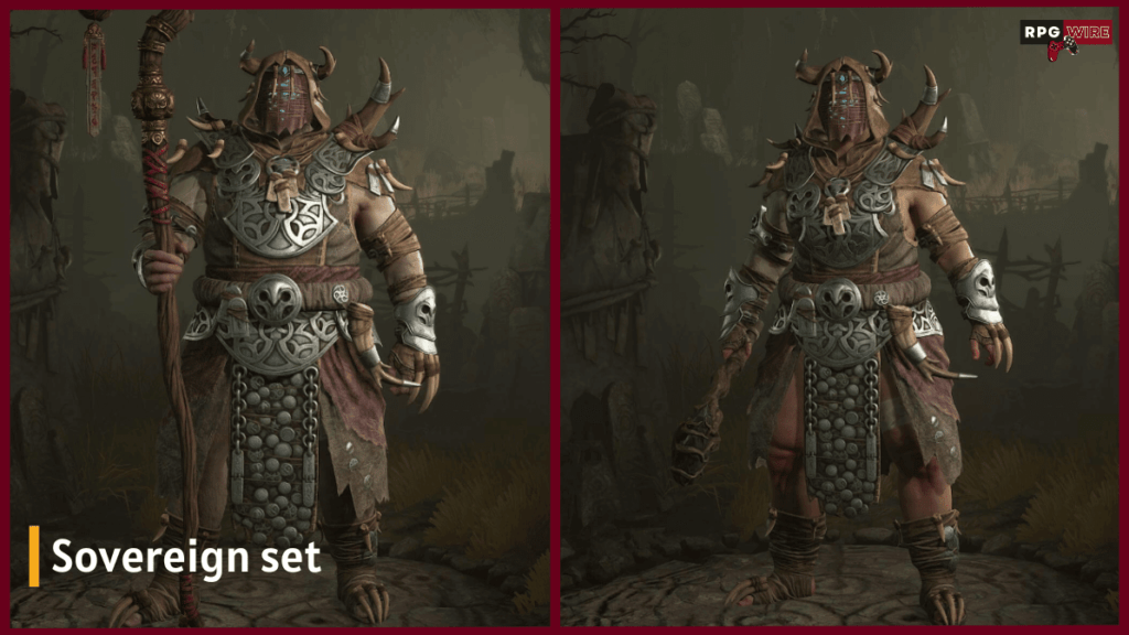 Sovereign Diablo 4 druid armor set
