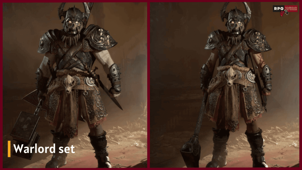 Warlord Diablo 4 Barbarian armor set