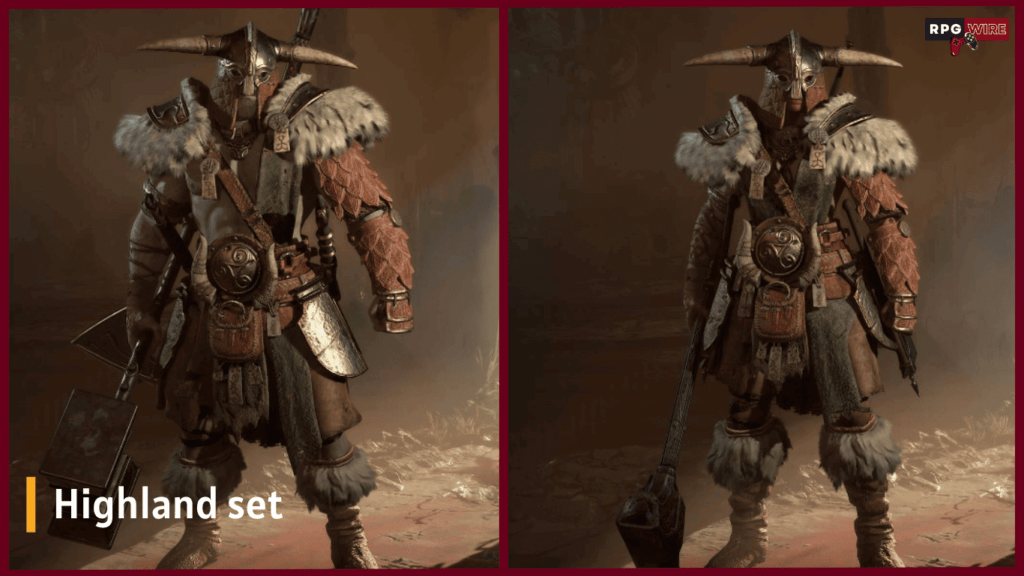 Diablo 4 Highland outfit transmog
