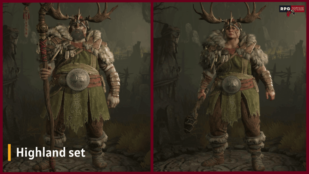 Highland Diablo 4 druid armor set