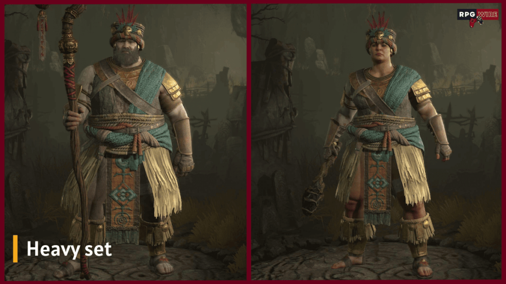 Heavy Diablo 4 druid armor set