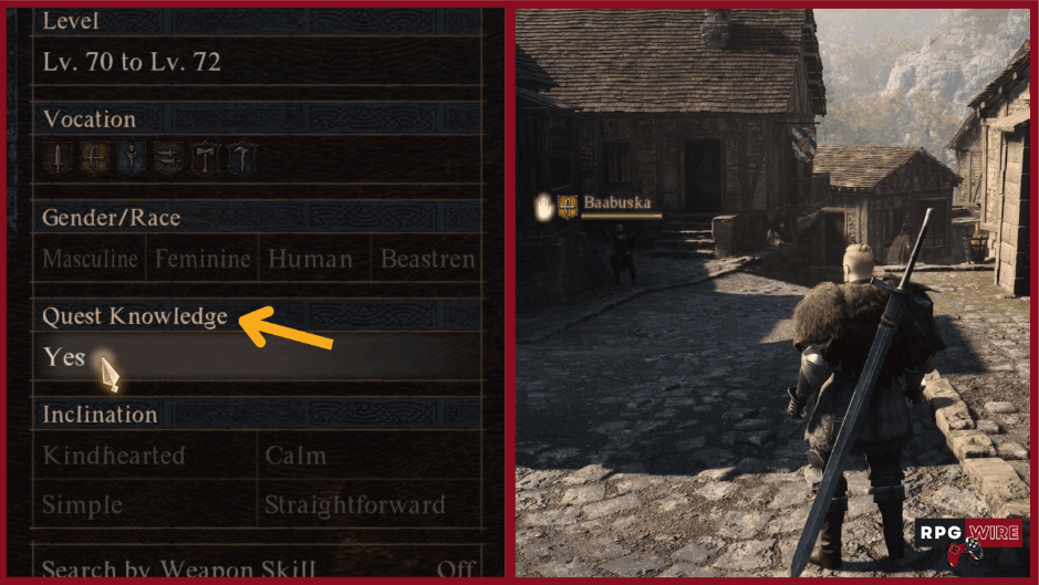 Dragon's Dogma pawns with quest knowledge