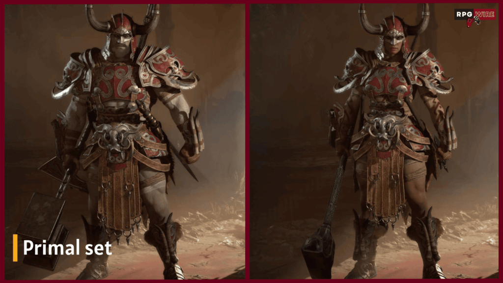 Primal Diablo 4 Barbarian armor set