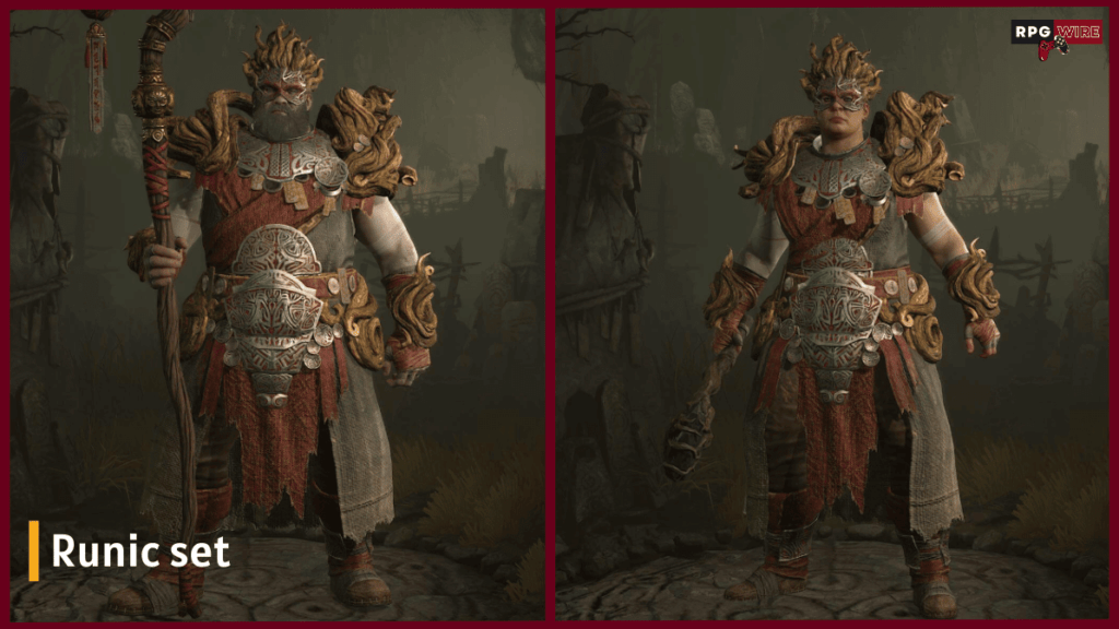 Runic Diablo 4 druid armor set