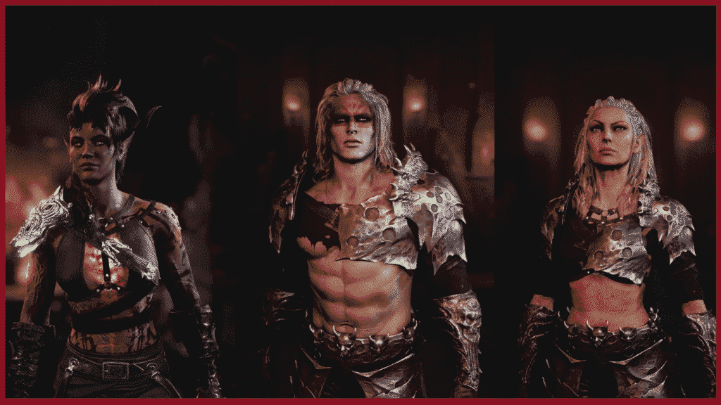 1. Cambion and gith armors for barbarians mo