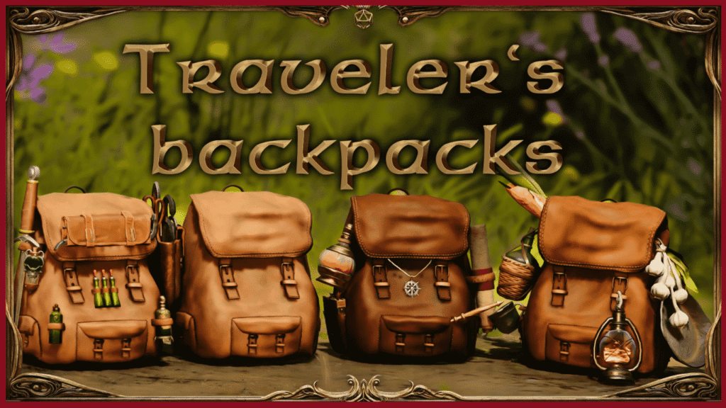10. Traveler backpacks - BG3 ranger armor mods