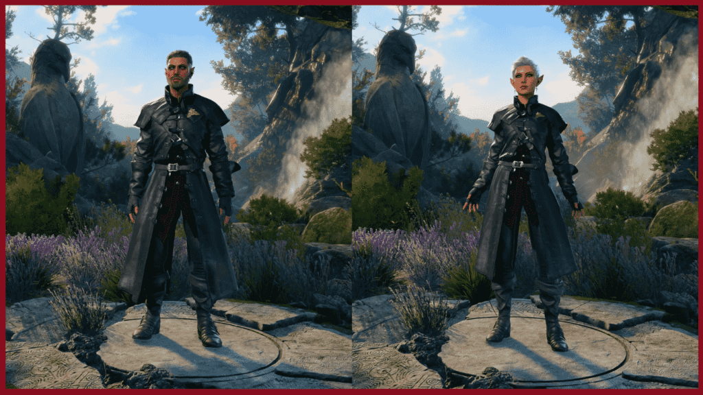 13. Witcher 3 Dettlaff outfit mod BG3