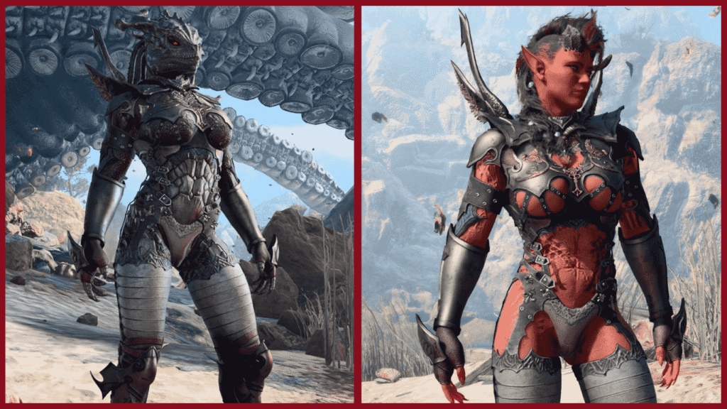 9. Doom plate barbarian armor mod Lineague BG3