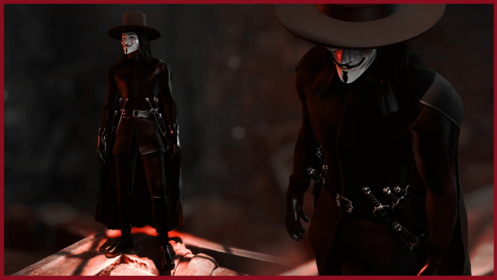 9. V for Vendetta armor mod for BG3